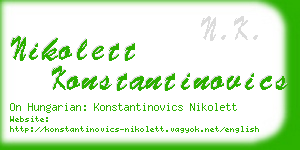 nikolett konstantinovics business card